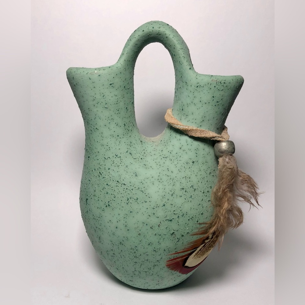 Small Turquoise American Indian (Native American) Style Wedding Vase